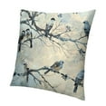 thumbnail image 1 of BANET  Bird Throw Pillow Covers -  Watercolor Blue Birds Pillow Case Vintage Leaves Ink Painting Farmhouse Pillow Cover Decorative Cushion Covers for Couch Home Decor 24x24in, 1 of 5