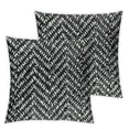thumbnail image 1 of BANET Black White Abstract Throw Pillow Covers, Digital Blended Hidden Zipperl Decorative Pillowcases for Hair Skin Square 2 Pcs 24x24in, 1 of 7