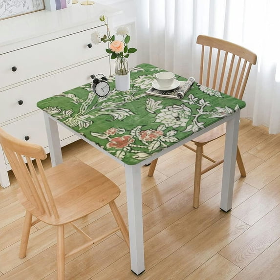 BANET , Block Print Table Cover - Dining, Parties, , Weddings, Grand Millennial Decor white