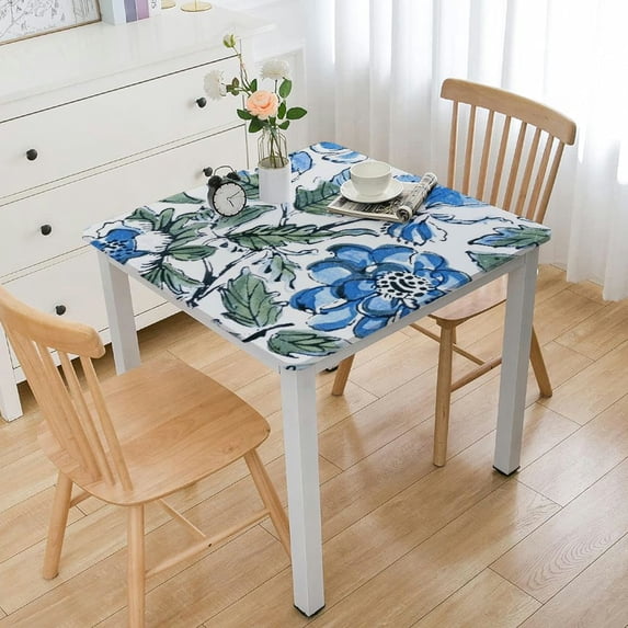 BANET Blue Fall Tablecloth, Table Cloth for Kitchen Dining Table I Parties Wedding Christmas Thanksgiving I Fall white