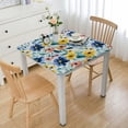 thumbnail image 1 of BANET Blue Yellow Tablecloth Square Decorative Table Cloth with Wrinkle Resistant for Home Kitchen Dining Table Outdoor Party Picnic white, 1 of 7