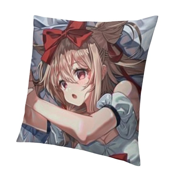 BANET /Body Pillowcase, Yoimiya Naganohara Double-Sided Pattern /Short Plush/Throw Pillow Case, The Best Birthday Gifts forand Fans (Color 20x20in
