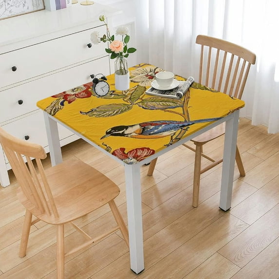 BANET Bohemia Mediterranean Style Tablecloths/Table Cloth Colorful Floral Table Cover for Dining Table,Furniture Cover for Home Decor white