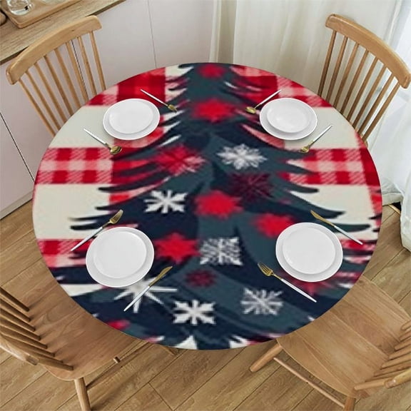 BANET Boho Floral Leaf Table Cloth - Colorful Leaves Tablecloth Watercolor Natural Botanical Table Cover Round Spring Summer Plant Branch Circle Table Clothes for Picnic Party Dining Room 31"-35