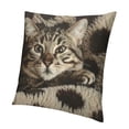 thumbnail image 1 of BANET Brown Pillow Cover Throw Pillows Soft Print Decorative Throw Pillow Covers for Home Couch Sofa Bedroom Livingroom 20x20in, 1 of 5