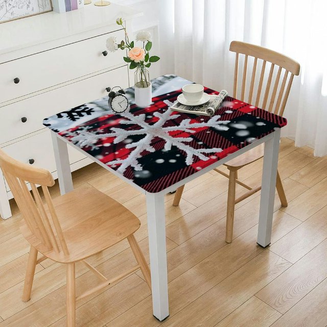 Buffalo Check Plaid Red And Black Plaid Christmas Snowflake