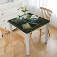 thumbnail image 1 of BANET  Camping Tablecloth, Idyllic Nature Scene of a Deep Forest with Lake and Mountains Cartoon Woodland, Dining Room Kitchen Rectangular Table Cover White, 1 of 7