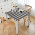 thumbnail image 1 of BANET Checkered Rectangular Water Resistance Antiwrinkle Spillproof Soft Table Cloth for Parties Holiday Dinner 52*52, 1 of 8