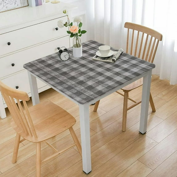 BANET Checkered Rectangular Water Resistance Antiwrinkle Spillproof Soft Table Cloth for Parties Holiday Dinner 52*52