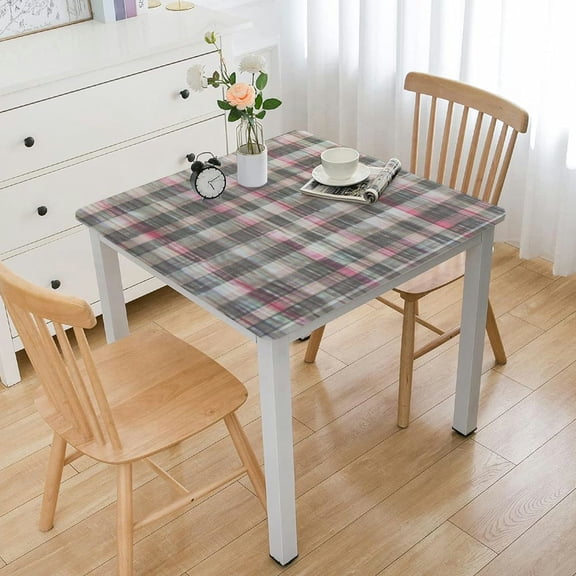 BANET Checkered Square Tablecloth Stain Resistant Waterproof and Wrinkle Resistant Washable Heavy Weight Soft Table Cloth for Dining Room and Outdoor Use 36*36