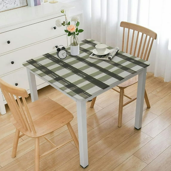 BANET Checkered Square Tablecloth Stain Resistant Waterproof and Wrinkle Resistant Washable Heavy Weight Soft Table Cloth Gingham for Dining Room and Outdoor Use 36*36
