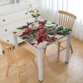 thumbnail image 1 of BANET Christmas Flower Waterproof Party Square Table Cloth Cover Decorations Fabric Square Tablecloth Home Dining Room Kitchen Decor white, 1 of 7