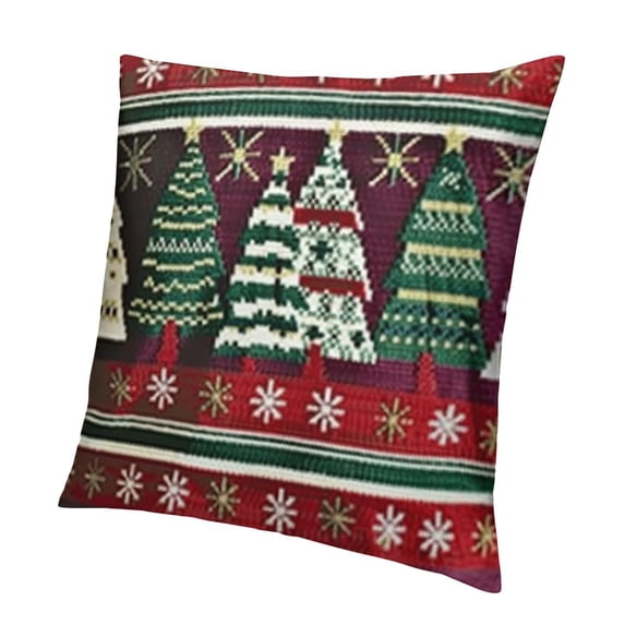 BANET Christmas Merry Christmas Happy New Year Decorative Pillow Case for Sofa White