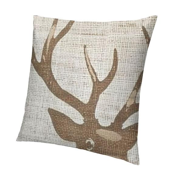BANET Christmas Pillow Covers Microfiber Short Plush Velvet Christmas Deer Pillow Cases for Couch, Bed, Christmas Decortion 12x12in