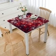 thumbnail image 1 of BANET Christmas Table Cloth, Oil-Proof Spill-Proof Waterproof Square Tablecloth, Wipeable Burlap Table Cover for Indoor, Outdoor, Picnic, Camping Shiny Starry Red, 1 of 7