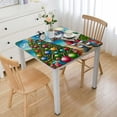 thumbnail image 1 of BANET Christmas Tablecloth, Fitted Table Cover with Elastic Tables, Xmas Tree Beach Coastal Table Cloth Outdoor Indoor Dinning Party Waterproof Tablecloths, 1 of 7