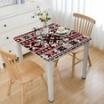thumbnail image 1 of BANET Christmas Tablecloth for Rectangle/square Table Chrsitmas Snow Red Background Dust-Proof Table Cloth, Table Cover for Kitchen Dinning Party Wedding White, 1 of 7