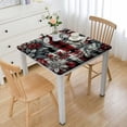thumbnail image 1 of BANET Christmas Tablecloth Square,Red Pattern Polyester Table Cloth Spillproof and Stainproof Washable White, 1 of 7