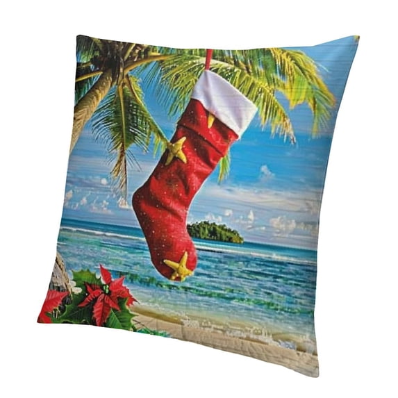 BANET Christmas Throw Pillow Cushion Cover, on The on Design, Decorative Square Accent Pillow Case 20x20in