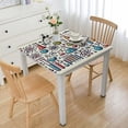 thumbnail image 1 of BANET  Colorful Tablecloth, Science Lab Objects Doodle Like Vintage Style Sketches Back to Theme Print, Rectangular Table Cover for Dining Room Kitchen Decor, Apple Green White, 1 of 7