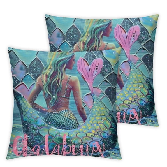 BANET , Covers For Bedroom Living Room, Decorative For Kids Women, Sea Animal Cushion Covers, Colorful, Set of 2 12x12in