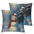 thumbnail image 1 of BANET Cute Satin Pillowcase for Hair and Skin, Christmas Pillowcase with Zipper, Soft Pillow Cover, Pillow Cases Set of 2 24x24in, 1 of 7