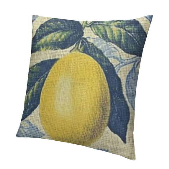 BANET Decor Farm Decorative Cushion Case for Sofa Couch Vintage Fruit Decorations Throw Pillowcase 24x24in