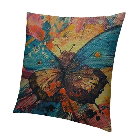 BANET Decorative Throw Pillow Bold Pillow s Square Standard Cushion s for Couch Sofa Bed 18x18in