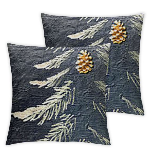 BANET  Decorative Throw Pillow Cover, Printed Square Cushion Cover, Double-Sided Zipper Closure Patterned Square Pillowcase 22x22in