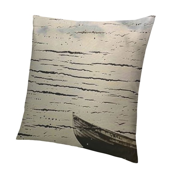 BANET Decorative Throw Pillow Cover for Couch Sofa,White Tree Pattern Birch Black Stripes of Bark Scratch Paint Home Decor Pillow Case 24x24in