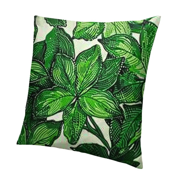 BANET Decorative Throw Pillow Covers , Spring Summer Pillow Covers Green, Square Pillow Cases Modern Boho Pillow Covers for Sofa Couch Living Room Farmhouse Outdoor Home Decor White