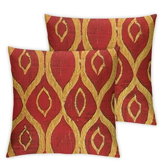 BANET Vintage Throw Pillow Covers – Colorful Cushion Cases for Sofa and Couch 12x12in