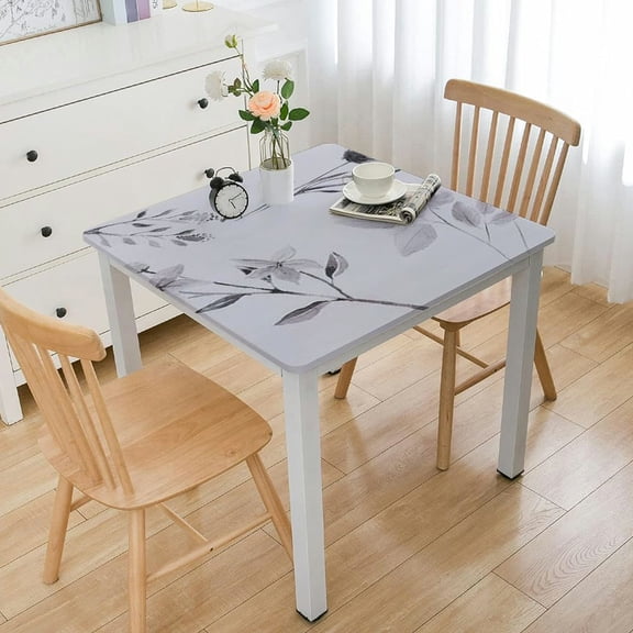 BANET Designer Cotton Tablecloth for Square Tables, Embroidered Table Cloth Art Decor for Kitchen Wedding Patries Banquet Thanksgiving Christmas