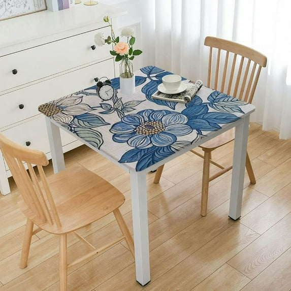 BANET Designer for Rectangle Tables, with and s, Table Cover Cloth Decorative for Kitchen Dining Room white