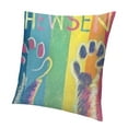 thumbnail image 1 of BANET Dog Decorative Throw Pillow Covers, Porch Outdoor Pillowcase, Rainbow Stripes Cushion Case Home Decor White, 1 of 5