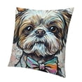 thumbnail image 1 of BANET  Dogs Pattern Polyester Throw Pillow Covers Cushion Cases Home Decor Square 24x24in, 1 of 5