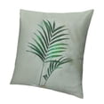 thumbnail image 1 of BANET Palm Leaf Pattern Pillowcase – Tropical Botanical Decorative Cushion Cover for Home Decor 20x20in, 1 of 5