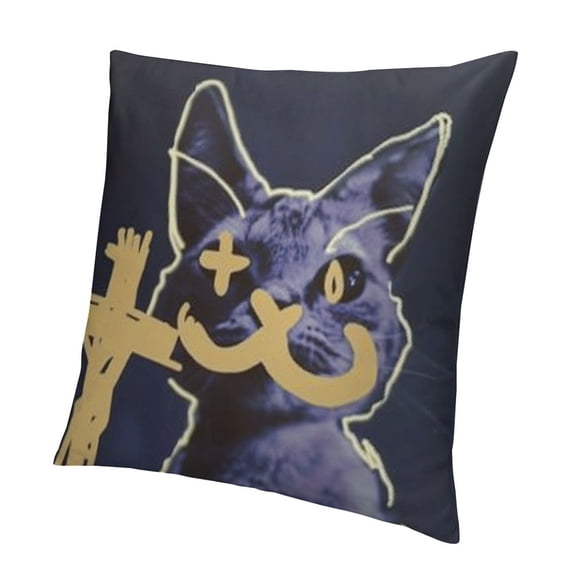 BANET Double-Sided Printing Large Square Short Plush Pillow Case Pillowcase for Cushions for Sofa Short Plush Pillow Cases Western Decor 20x20in