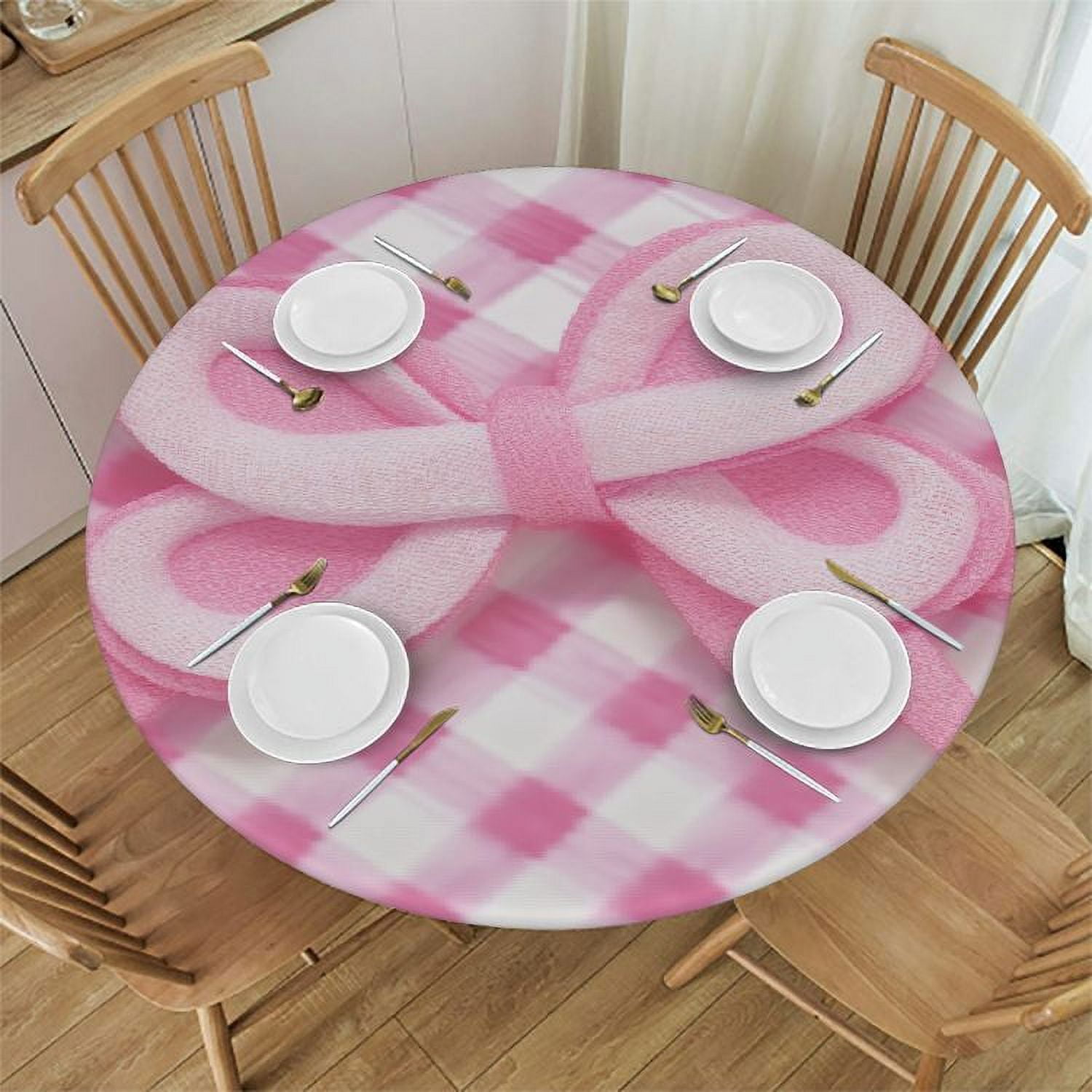 BANET Easter Tablecloth Round Easter Bunny Tablecloths Easter ...