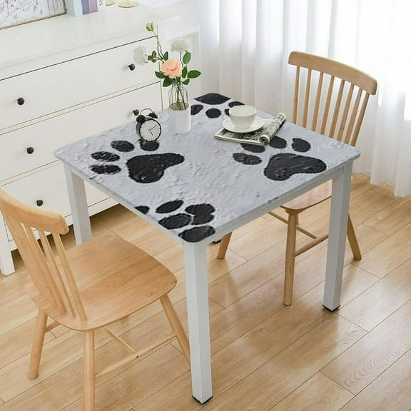 BANET Easy-Waterproof with Bench Covers Rectangle Table, Set Camping Table Cover with white