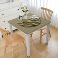 thumbnail image 1 of BANET Elastic Edged Flannel Backed Vinyl Fitted Table Cover - (Beige) Pattern - White, 1 of 7