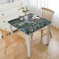 thumbnail image 1 of BANET Elastic Edged Polyester Fitted Table Cover, Tree Branch in Look Up Wood Scene Photo Print Fitted Square Tablecloth, Fit Square Table white, 1 of 8