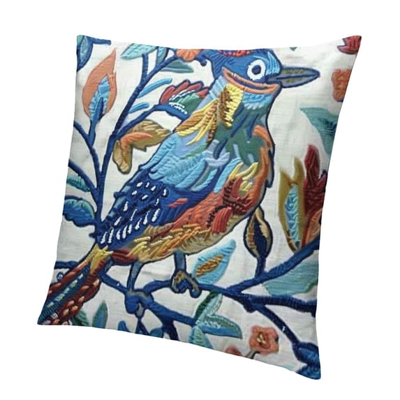 BANET Embroidered Decorative Throw Pillow Cover , Farmhouse Chic for Sofa () 20x20in