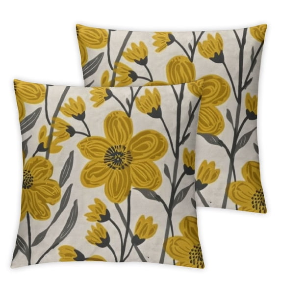 BANET Embroidered for Sofa 2 Pcs 18x18in
