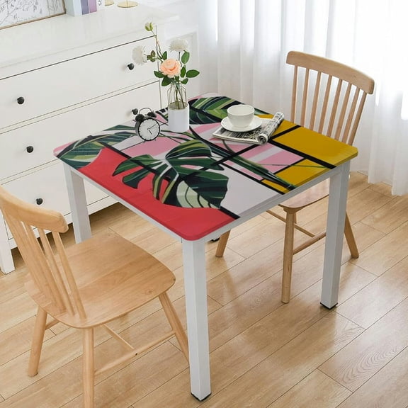 BANET Fall Tablecloth Colorful Patchwork Geometric Table Cloth Square Spotted Print Autumn Fabric Kitchen Table Decorations Dinner Parties Fall Indoor Or Outdoor Decor white
