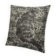 thumbnail image 1 of BANET  Faux Rabbit Fur Pillowcases Standard/Queen  Solid Velvet Back Throw Pillow Cover Zipper Closure Soft and Fluffy Modern Home Decorative 24x24in, 1 of 5