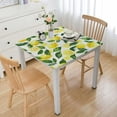 thumbnail image 1 of BANET Fitted Eastic Table Cover Square Yellow Lemon Small Side Table Cloth for Spring Living Room Dining Home Party white, 1 of 7