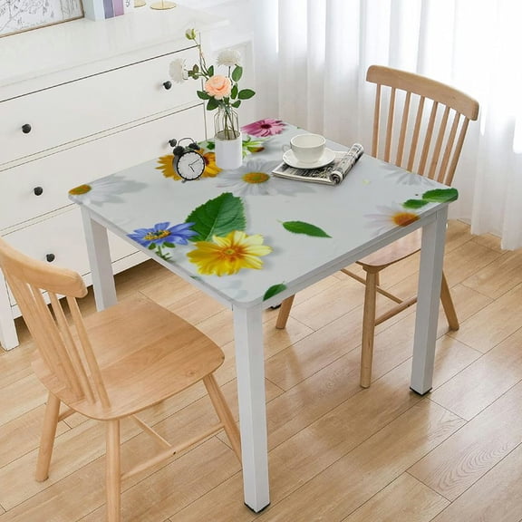 BANET Flower Birthday Decorations-Spring Plates and Napkins Tableware Set for Spring Floral Party Supplies white