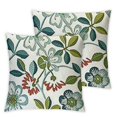 Flower Embroidered Throw Decorative Pillowcases Plant Cushion