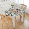 thumbnail image 1 of BANET Flower Square Table Cloth Decorative Fabric Table Cover Tablecloth for Square Table white, 1 of 7